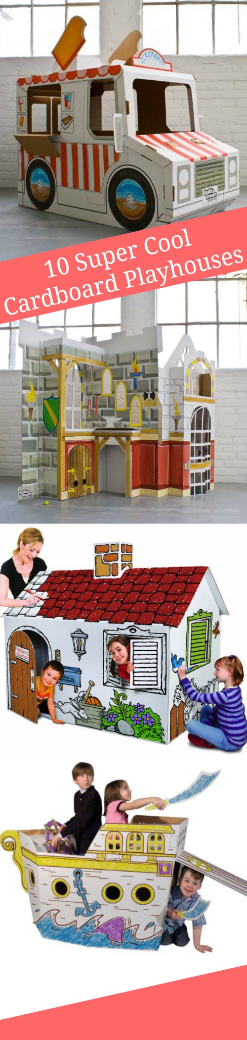10 Super Cool Cardboard Playhouses