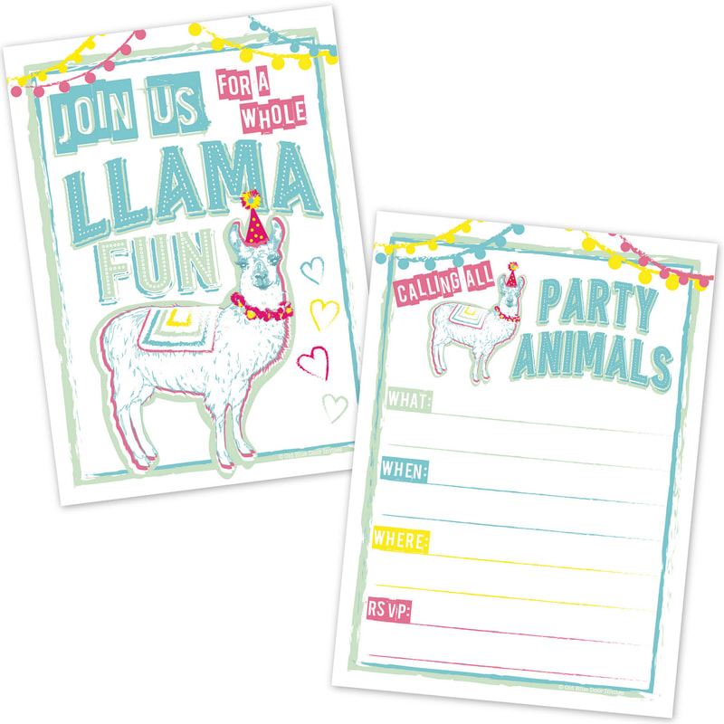 Llama Birthday Party Invitations | Llama Party Supplies