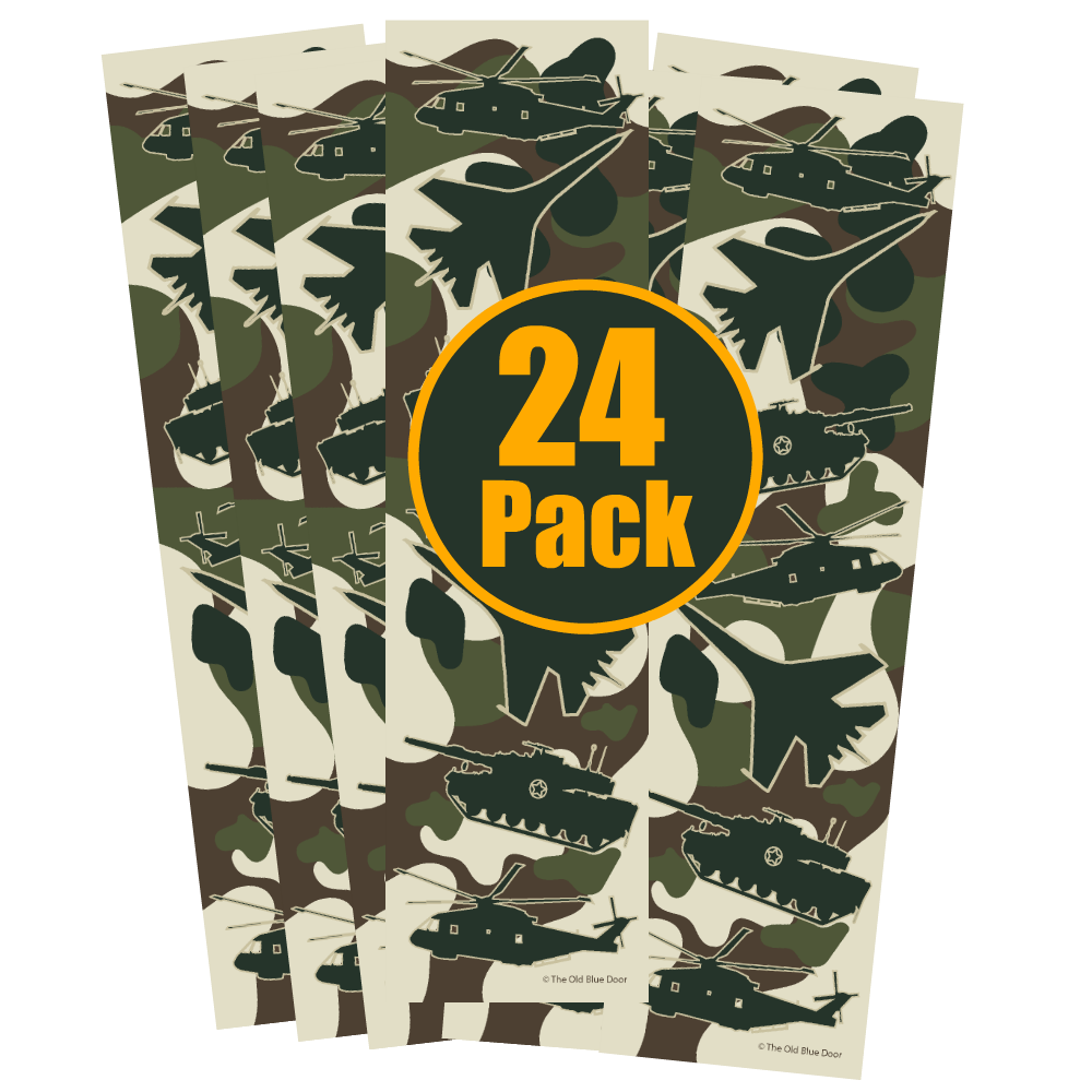 Camo Bookmarks for Boys - Camouflage Party Favors