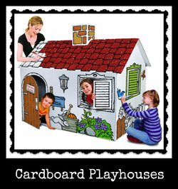 Cardboard Playhouse Kids