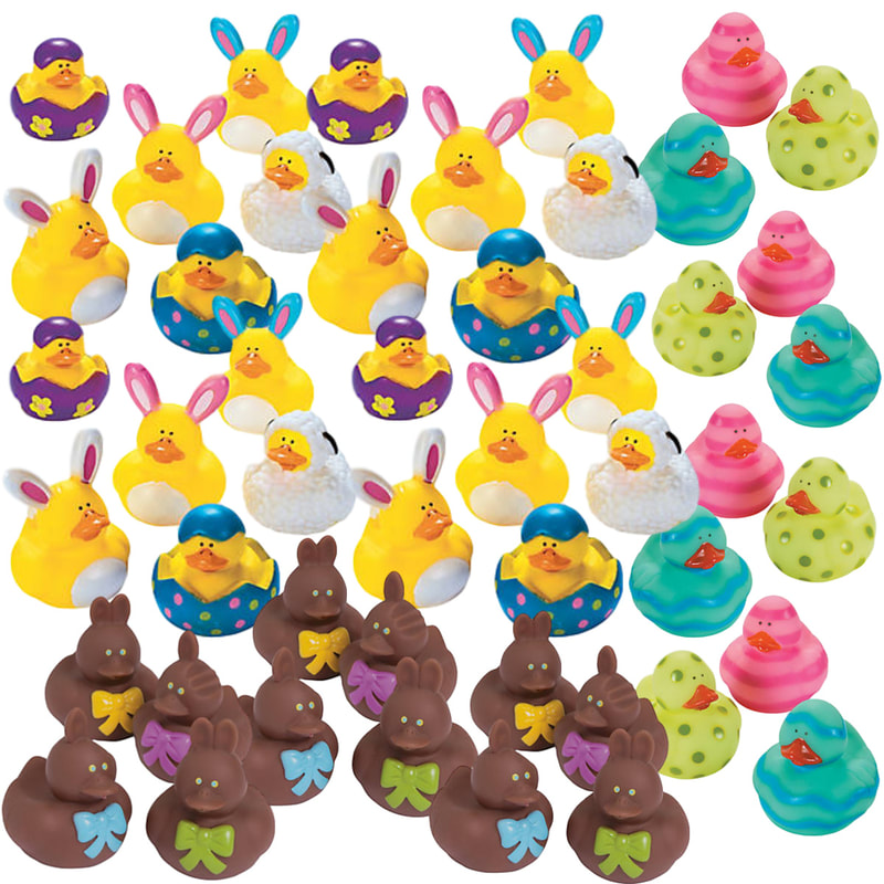Easter Egg Rubber Ducks