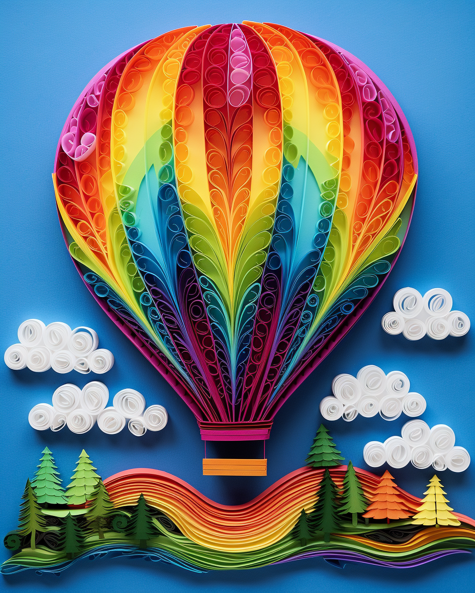 Hot Air Balloon Paper Quilling Kits