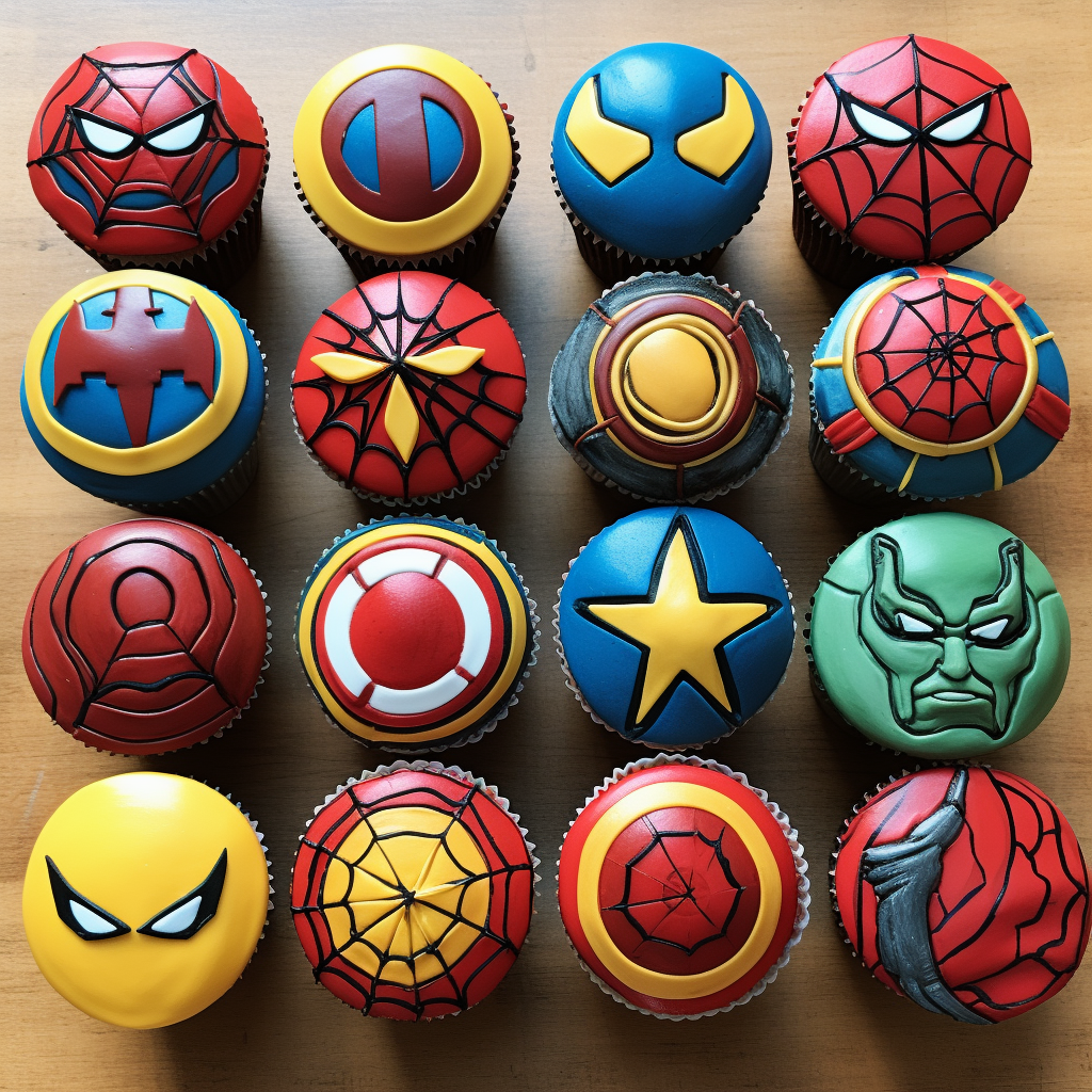 Superhero Party Cupcake Ideas