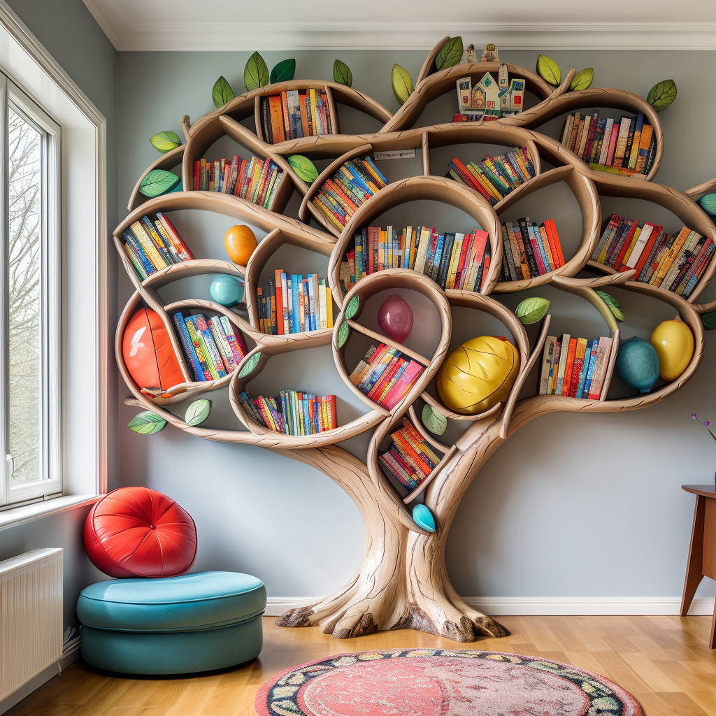 Amazing Tree Bookcase for Kids